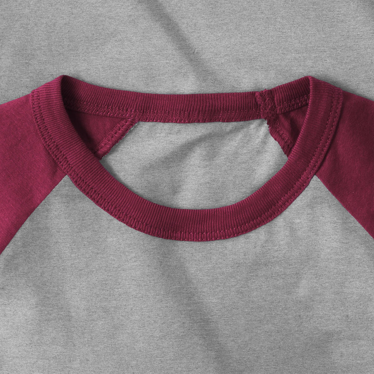 Kids’ Raglan 3/4 Sleeve Baseball Tee Shirt Toddler Youth Juniors in Heather Gray/Maroon - Hat and Beyond baseball jersey