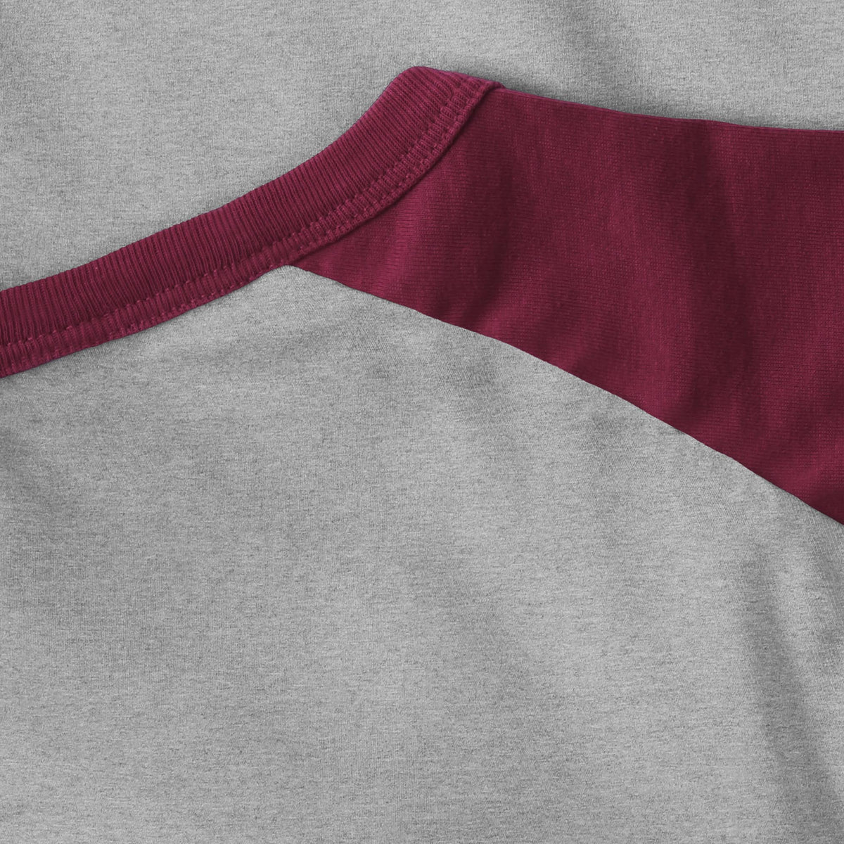 Kids’ Raglan 3/4 Sleeve Baseball Tee Shirt Kids’ Youth Juniors in Heather Gray/Maroon - Hat and Beyond baseball jersey