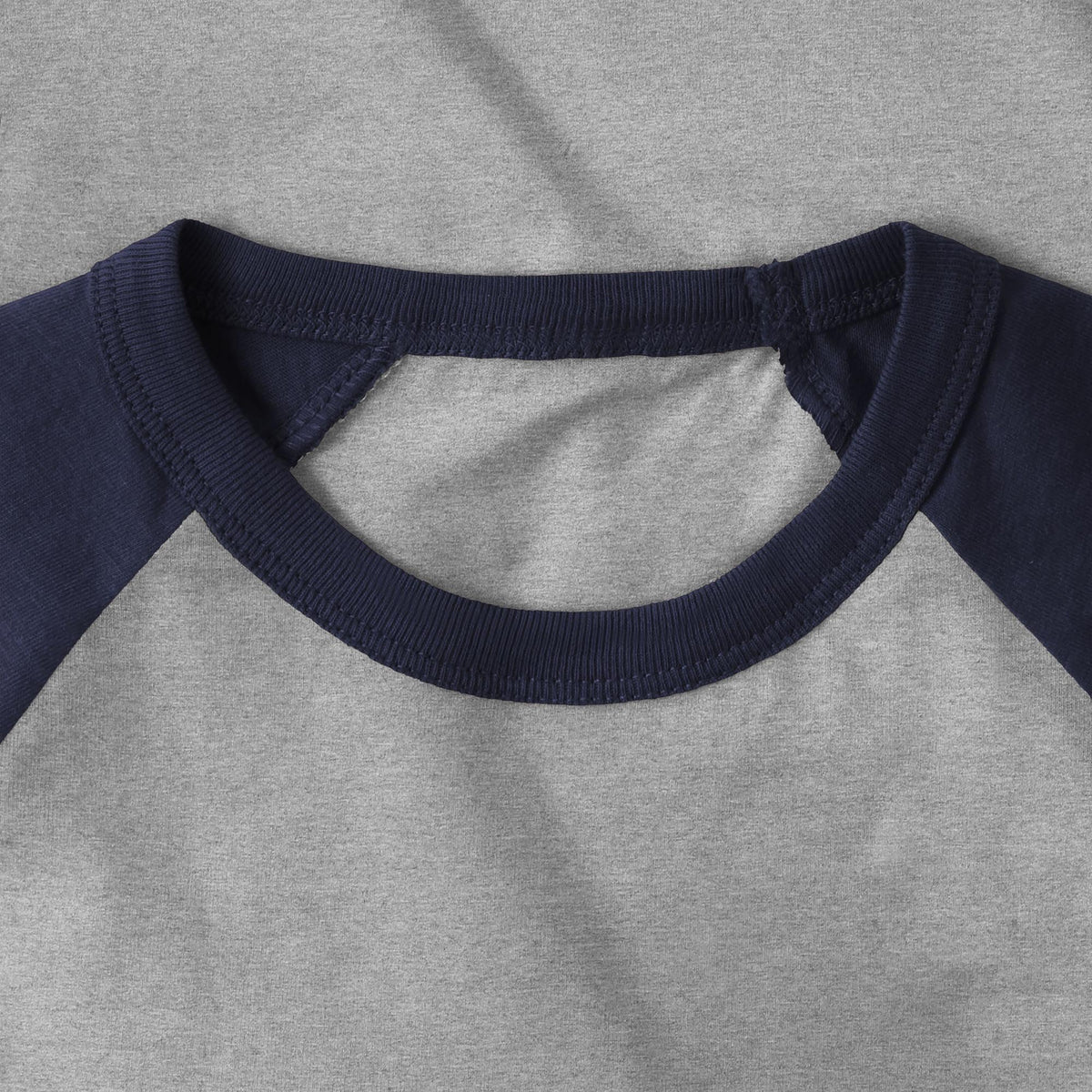Kids’ Raglan 3/4 Sleeve Baseball Tee Shirt Kids’ Youth Juniors in Heather Gray/Navy - Hat and Beyond baseball jersey