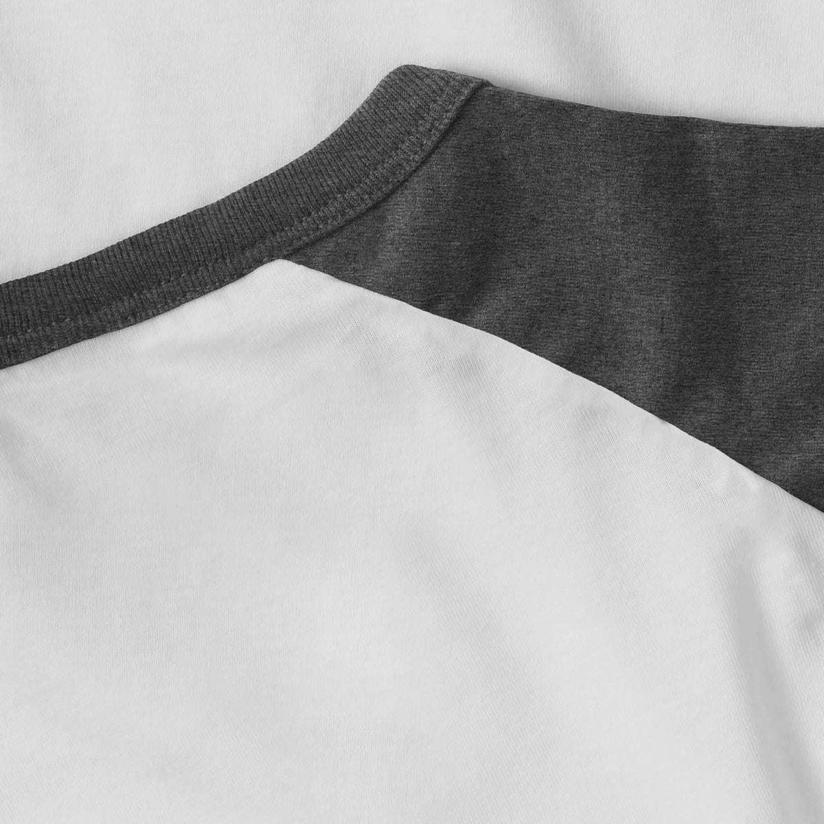 Kids’ Raglan 3/4 Sleeve Baseball Tee Shirt Toddler Youth Juniors in White/Charcoal - Hat and Beyond baseball jersey