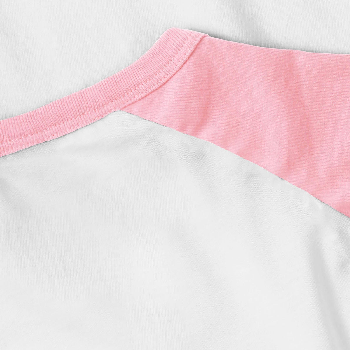 Kids’ Raglan 3/4 Sleeve Baseball Tee Shirt Toddler Youth Juniors in White/Light Pink - Hat and Beyond baseball jersey