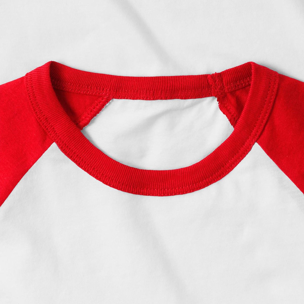 Kids’ Raglan 3/4 Sleeve Baseball Tee Shirt Kids’ Youth Juniors in White/Red - Hat and Beyond baseball jersey