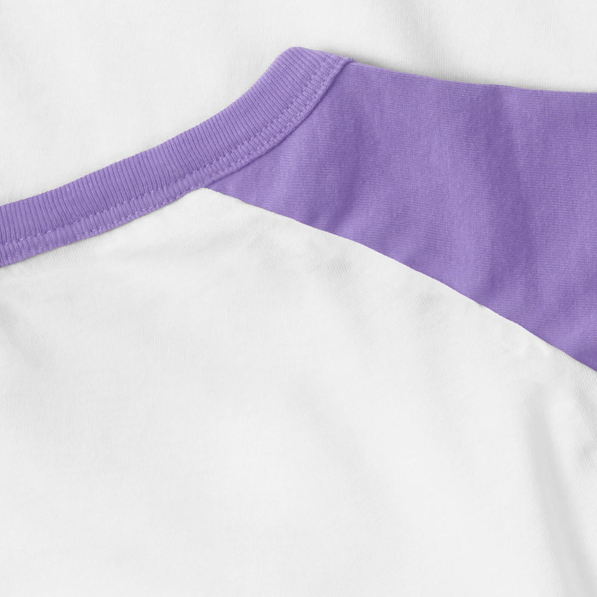 Kids’ Raglan 3/4 Sleeve Baseball Tee Shirt Toddler Youth Juniors in White/Purple Kale - Hat and Beyond baseball jersey