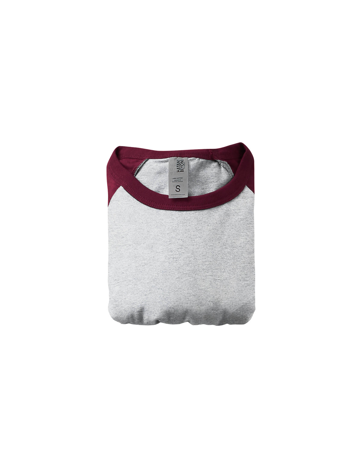 Kids’ Raglan 3/4 Sleeve Baseball Tee Shirt Kids’ Youth Juniors in Heather Gray/Maroon - Hat and Beyond baseball jersey