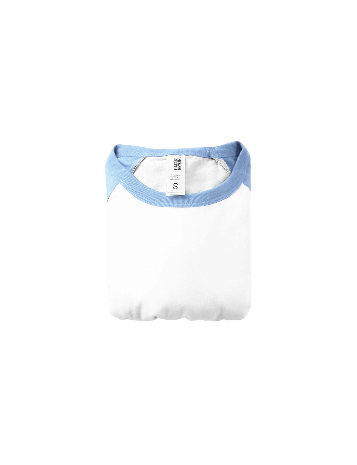 Kids’ Raglan 3/4 Sleeve Baseball Tee Shirt Toddler Youth Juniors in White/Carolina Blue - Hat and Beyond baseball jersey
