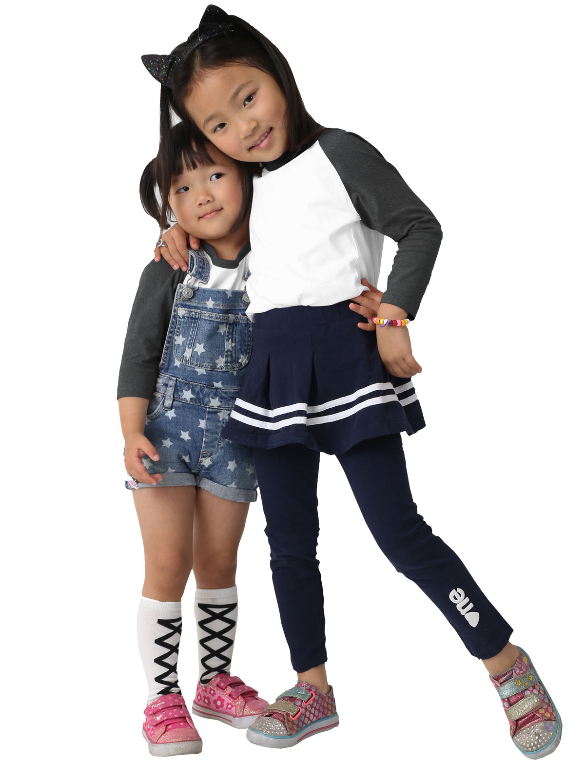 Kids’ Raglan 3/4 Sleeve Baseball Tee Shirt Toddler Youth Juniors in White/Charcoal - Hat and Beyond baseball jersey