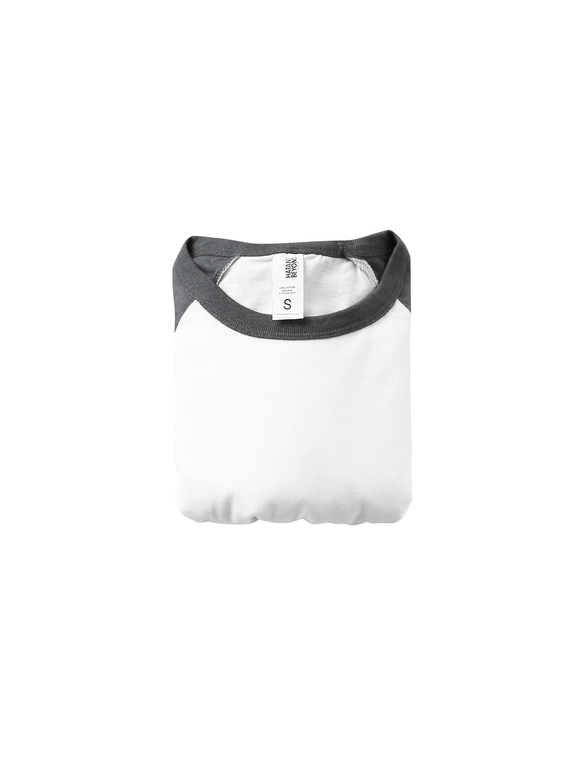 Kids’ Raglan 3/4 Sleeve Baseball Tee Shirt Kids’ Youth Juniors in White/Charcoal - Hat and Beyond baseball jersey