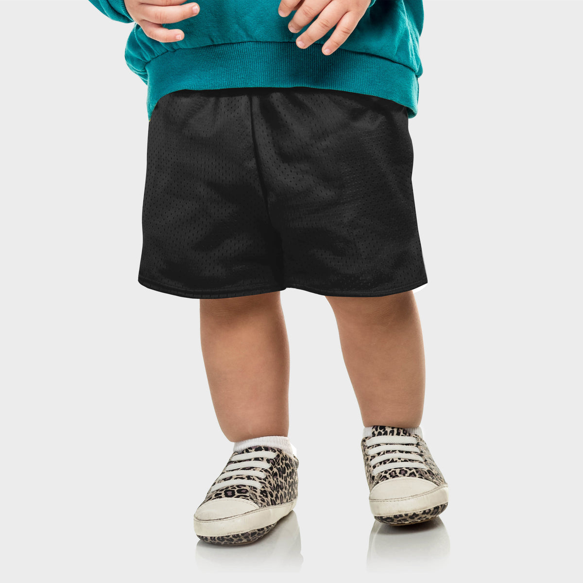 Kids’ Kids’' Mesh Shorts in champion mesh shorts_mesh biker shorts_mesh shorts mens_mesh basketball shorts_mesh bike shorts_mesh gym shorts_mesh gym shorts_Black - Hat and Beyond c