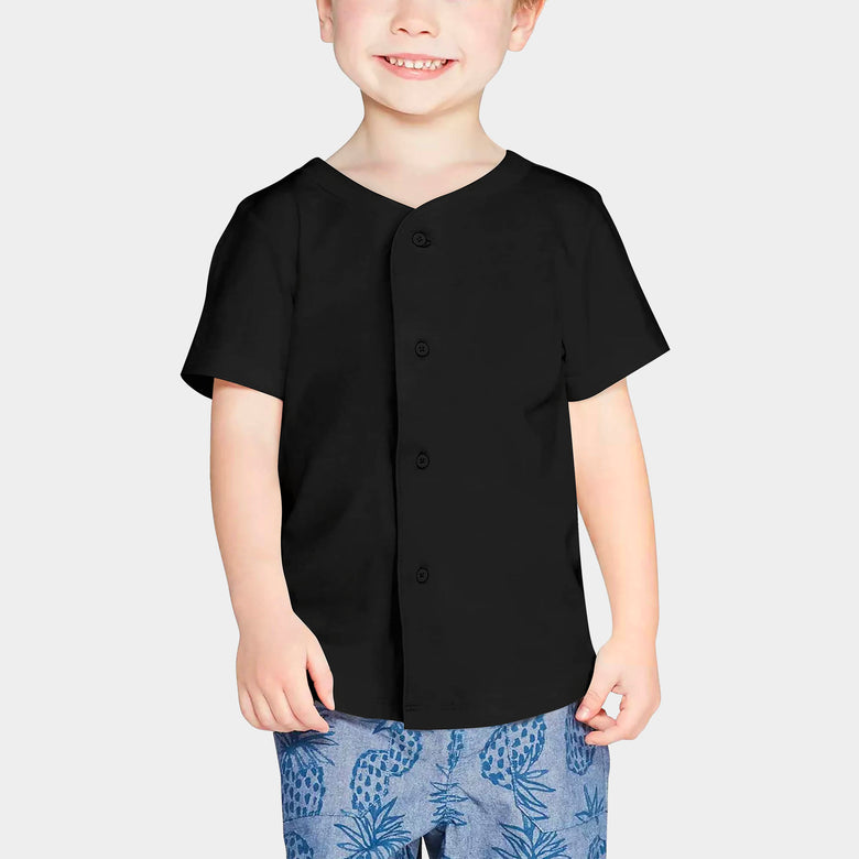 Kids’ Kids’' Button Down Cotton Baseball Jersey in boys button down shirt_toddler boy button down shirt_toddler button down shirt_baby boy button down shirt_boys short sleeve butto