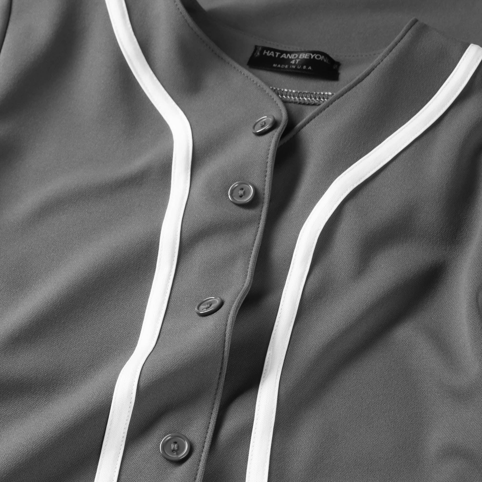  TOPTIE Boys Baseball Jersey, Kids Button Down Jersey T-Shirt  Softball-Black White-12 Months : Clothing, Shoes & Jewelry