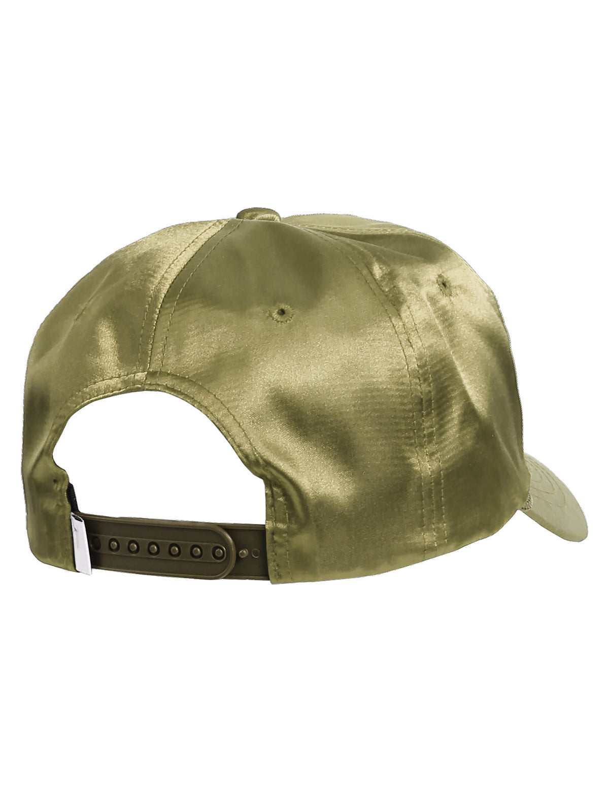 Unisex Satin Solid Accent Baseball Cap Dad Hat in 7fc007_Olive - Hat and Beyond blank apparel
