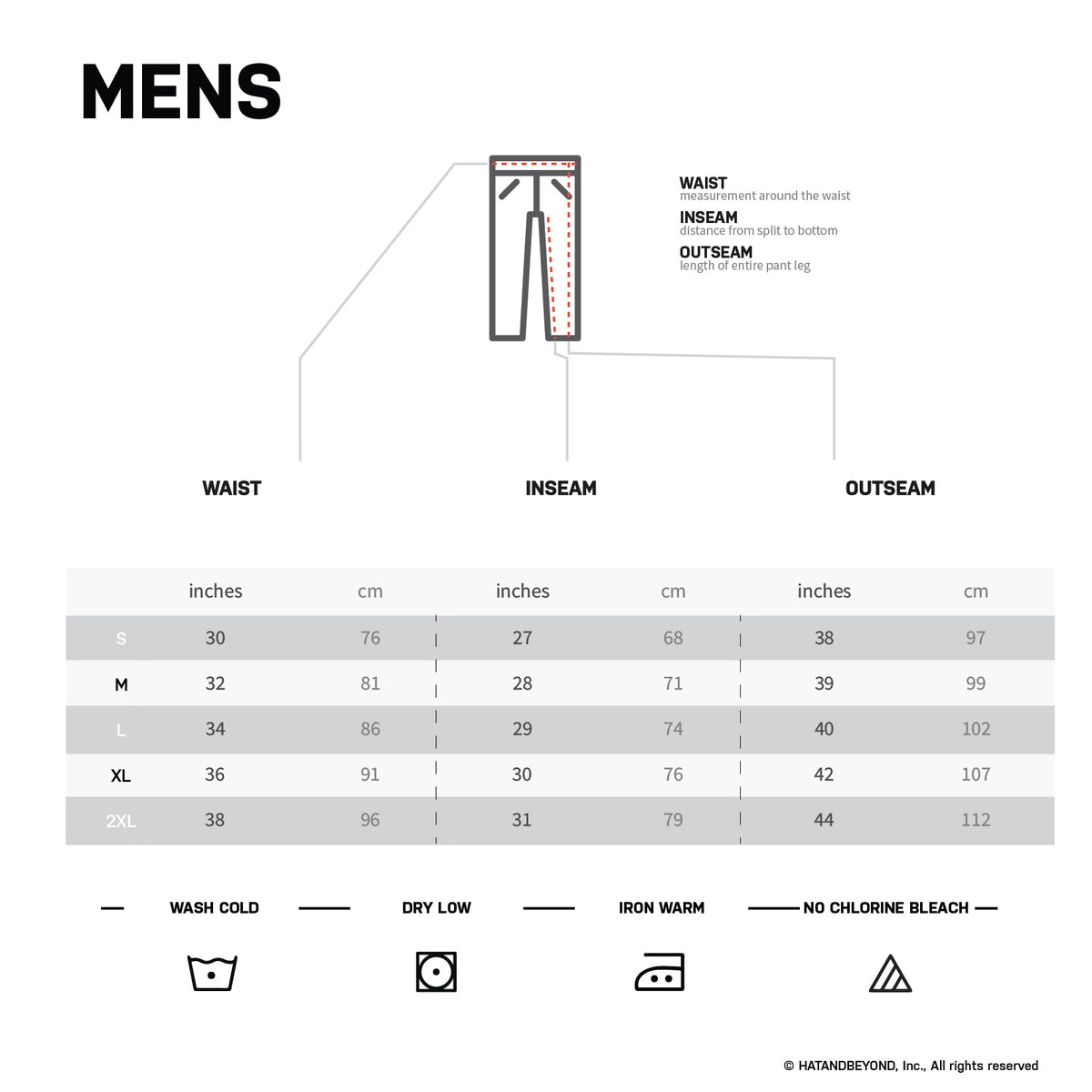 Men’s Fleece Joggers in joggers_sweatpants_jogging pants_track pants_track pants men_mens sweatpants_boys joggers_mens tracksuit bottoms_Size Chart - Hat and Beyond fleece joggers