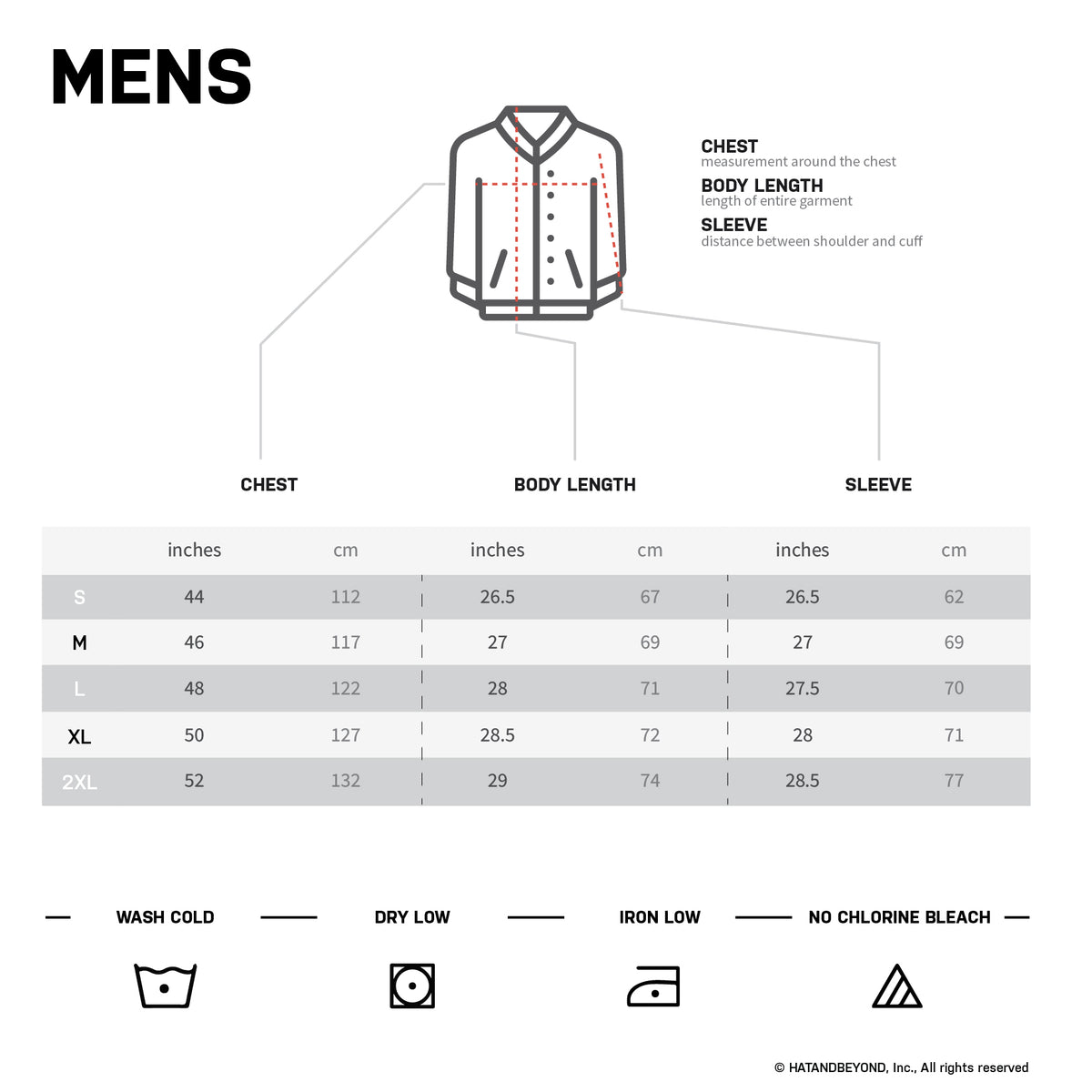 Men’s Premium Windbreaker in windbreaker jacket_champion windbreaker_mens windbreaker_mens windbreaker jacket_carhartt windbreaker_retro windbreaker_boys windbreaker_Size Chart - H