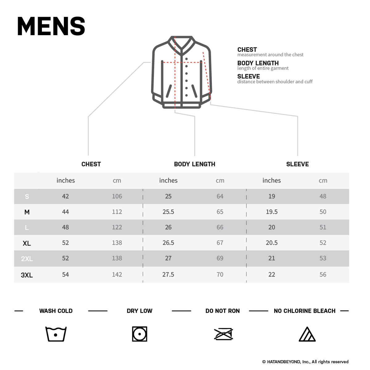 Men’s Coach Jacket in waterproof jacket_waterproofs_mens waterproof jacket_best rain jacket_lightweight waterproof jacket_water resistant jacket_Size Chart - Hat and Beyond outerwe