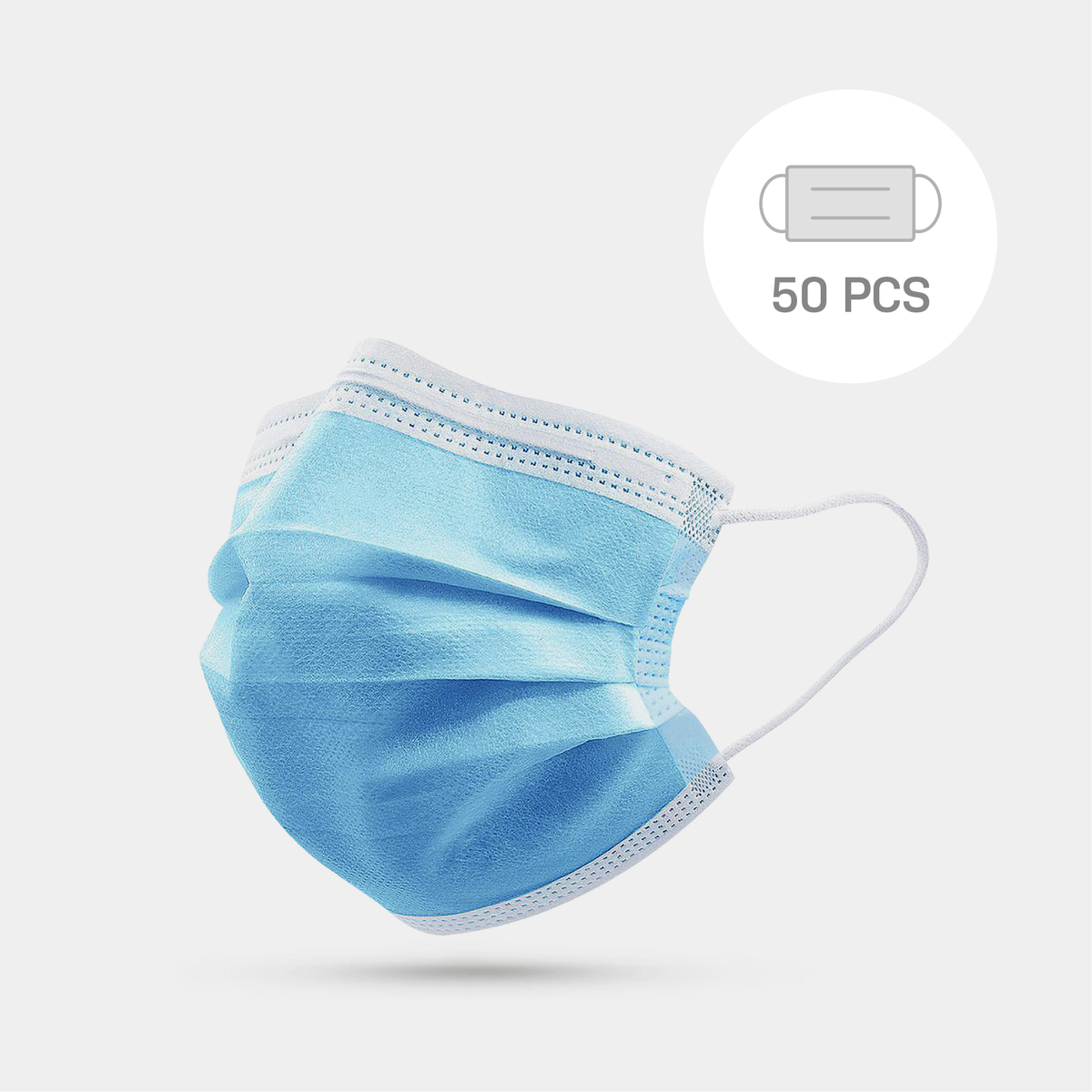 Blue Disposable Surgical Masks 3-Ply 50-Pack – Bulk Disposable Face Masks | Hat and Beyond
